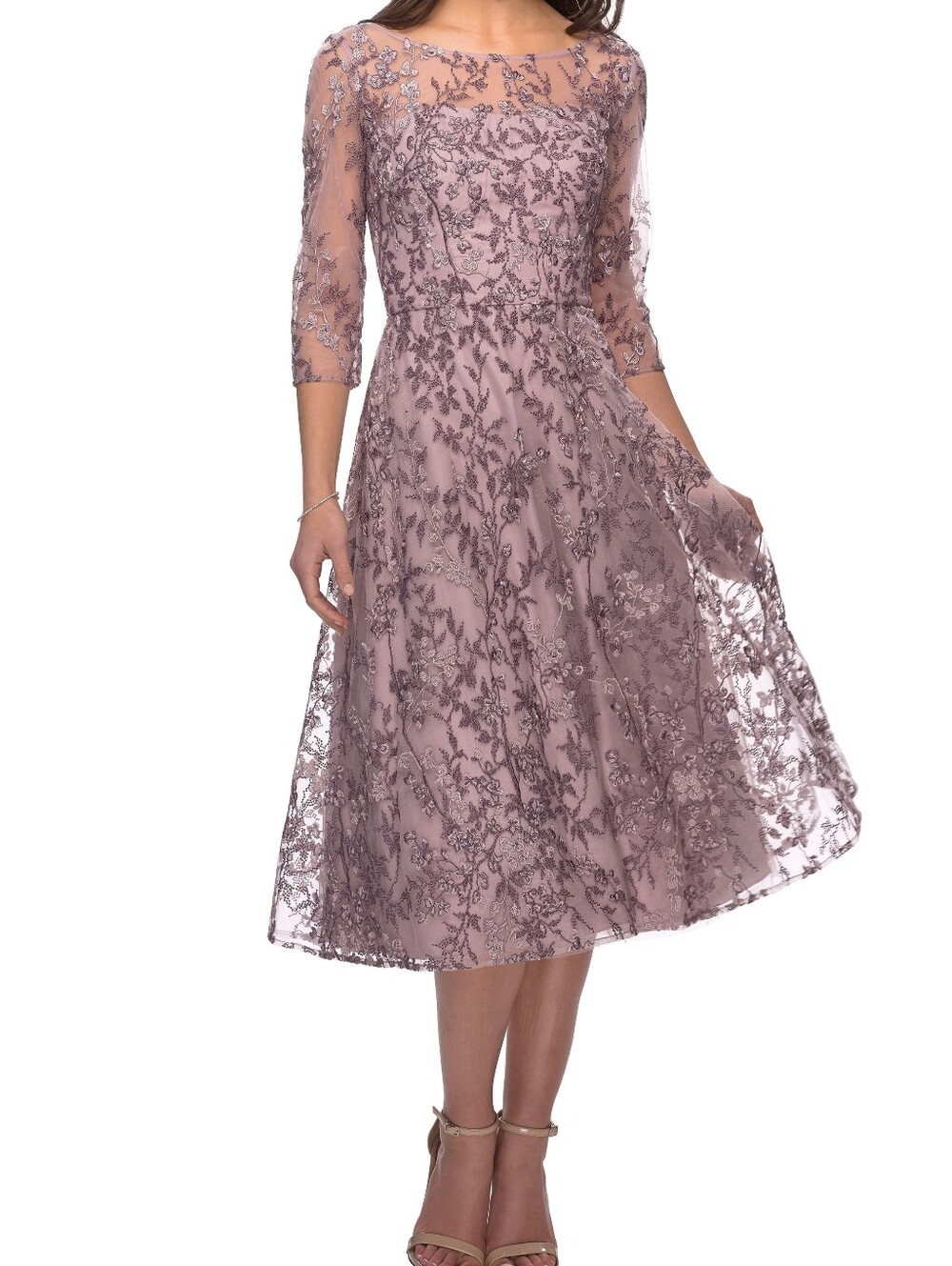 La Femme Lilac Formal Dress